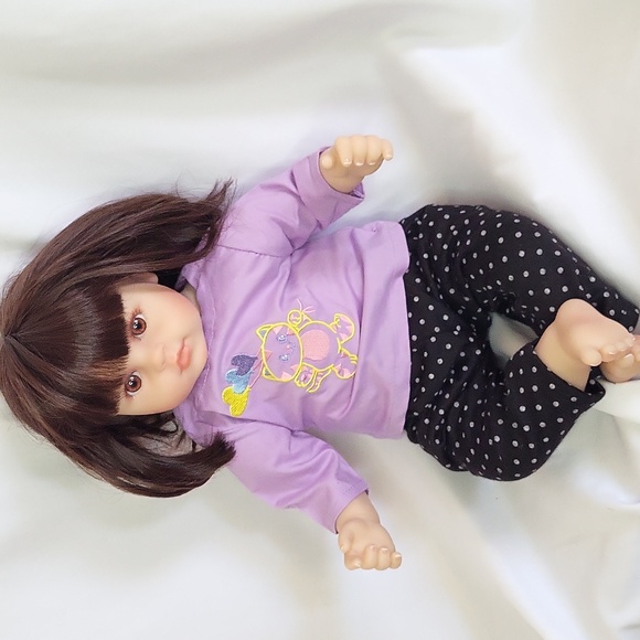 Realistic Toddler Baby Doll Vinyl Limbs Cloth Body 18" Like New Adult owned - Picture 1 of 14